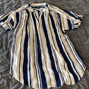 a.n.a. striped blouse